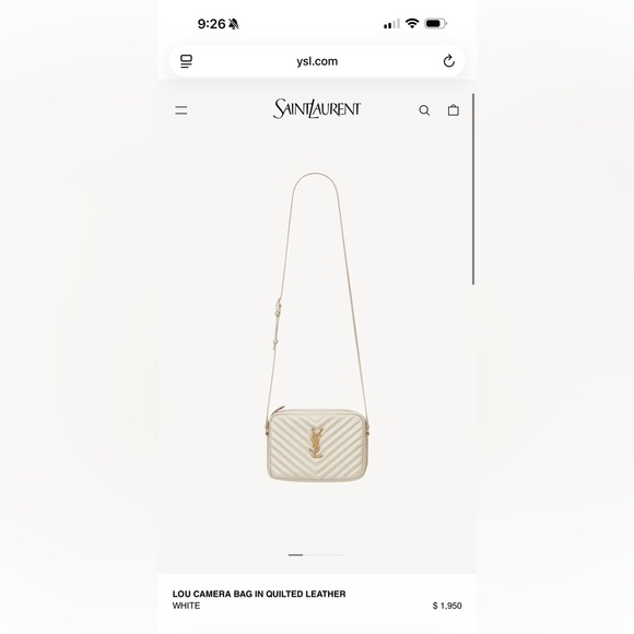 Yves Saint Laurent YSL Camera Shoulder Bag in Quilted Leather - Picture 8 of 9